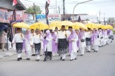 Bupati Afni Pimpin Kafilah Kabupaten Siak Pawai MTQ ke 44 Tingkat Provinsi Riau