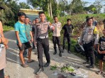Unit Gakkum Sat Lantas Olah TKP Kecelakaan Beruntun, Satu Pelajar Meninggal Dunia.