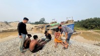 Polres Kuansing Amankan Empat Terduga Pelaku PETI di Areal KUD Sungai Paku