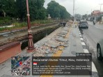 Baru Selesai Dibangun Trotoar Jalan Janur Kuning Sudah Rusak