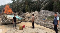 Polsek Pangean Tertibkan Satu Rakit PETI di Desa Sako