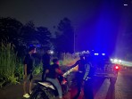 Tim Raga Polres Kuansing Patroli Malam, Antisipasi C3 dan Gangguan Kamtibmas