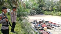 Respons Cepat Laporan Warga, Polres Kuansing Musnahkan 16 Unit PETI di Kawasan Hutan Lindung Koto Sentajo