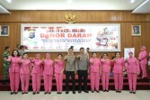 Polres Kuansing Gelar Bhakti Kesehatan Donor Darah dan Penyaluran Sembako Gratis Sambut HUT Bhayangkara ke-80